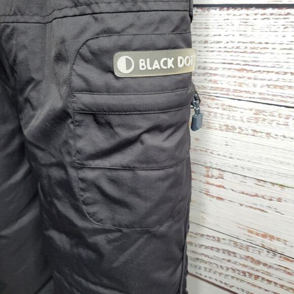 Black Dot Bib Snow Overalls Insulated Winter Black | Youth Small - Picture 5 of 14